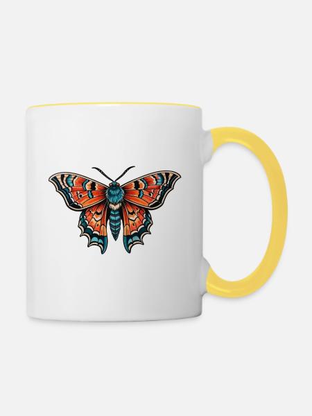 Motte Neo Traditional - Tasse zweifarbig - Weiß/Gelb