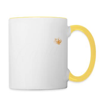 Carla Custom Name for Women Kids Toddlers - Carla - Contrasting Mug - white/yellow - Right
