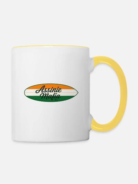 ASSINIE_MAFIA_HD - Tasse zweifarbig - Weiß/Gelb