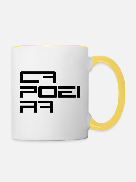 Capoeira Modern Style - Tasse zweifarbig - Weiß/Gelb