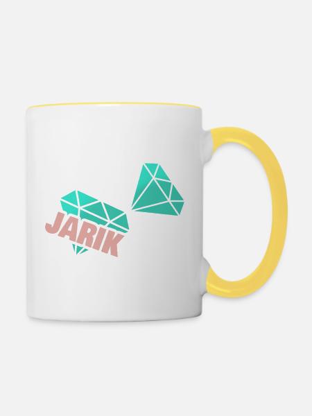 Geschenk für Jar - Tasse zweifarbig - Weiß/Gelb