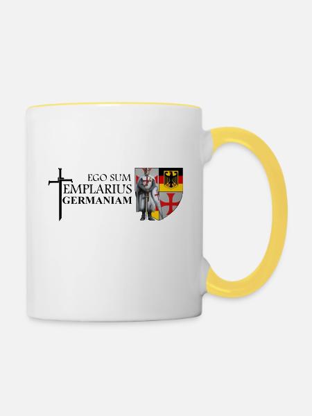 ESTGermaniam - Tasse zweifarbig - Weiß/Gelb
