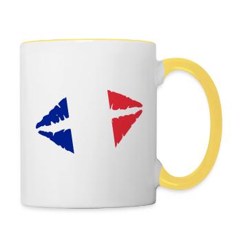 France - Contrasting Mug - white/yellow - Right
