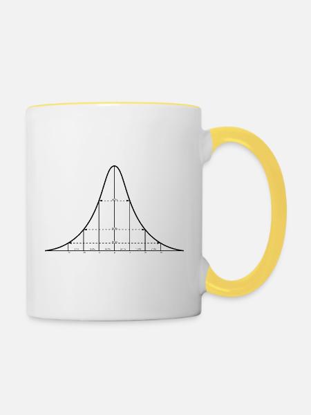 Alles normal - Tasse zweifarbig - Weiß/Gelb