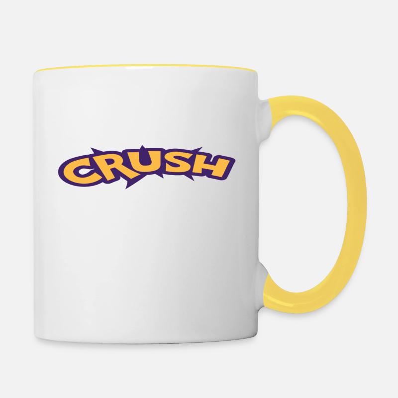 Crush - Tasse zweifarbig - Weiß/Gelb