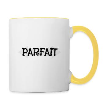 Militaire - Mug contrasté - blanc/jaune - Droite