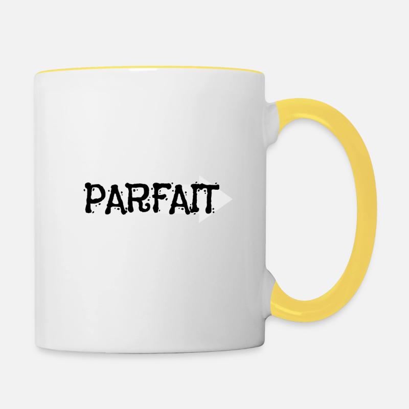 Mécano - Mug contrasté - blanc/jaune