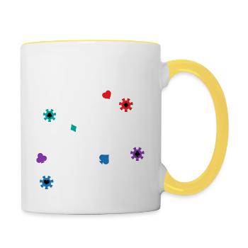 It's Poker Time Gambling Card Player - Contrasting Mug - white/yellow - Right
