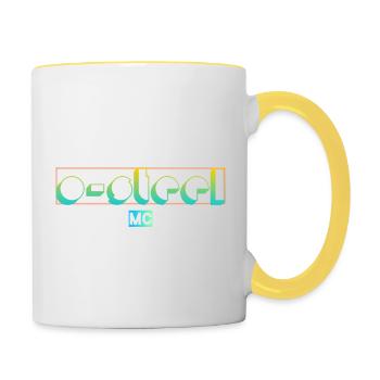 O-STEEL MC Tropical - Mug contrasté - blanc/jaune - Droite