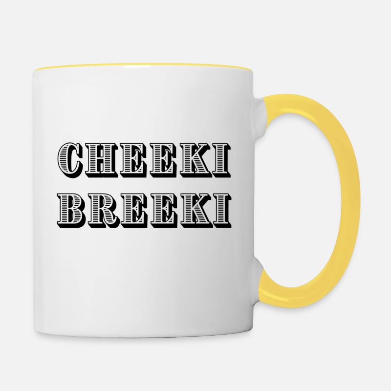 Cheeki Breeki - Mug contrasté - blanc/jaune