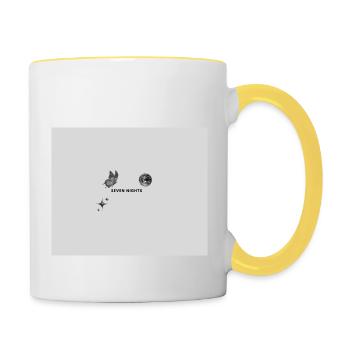 Seven Nights - Tasse zweifarbig - Weiß/Gelb - Rechts