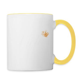 Viola Custom Name for Women Kids Toddlers - Viola - Contrasting Mug - white/yellow - Right