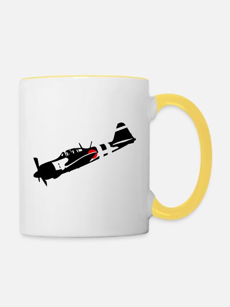 Zero - Tasse zweifarbig - Weiß/Gelb