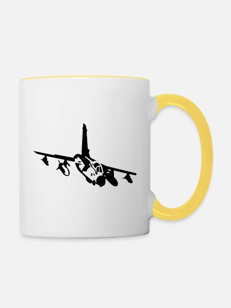 Tornado Jet - Tasse zweifarbig - Weiß/Gelb