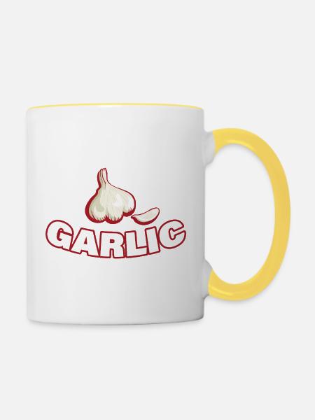 GARLIC - Tasse zweifarbig - Weiß/Gelb