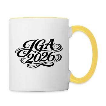 Jga 2026 Bachelor Party - Contrasting Mug - white/yellow - Right