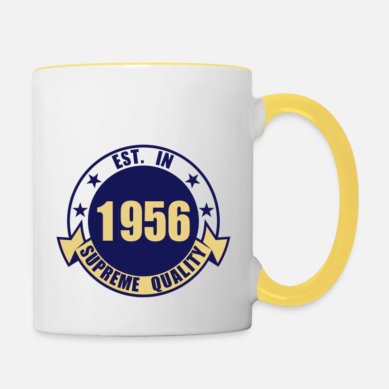 1956 Supreme - Contrasting Mug - white/yellow
