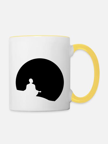 one - Tasse zweifarbig - Weiß/Gelb