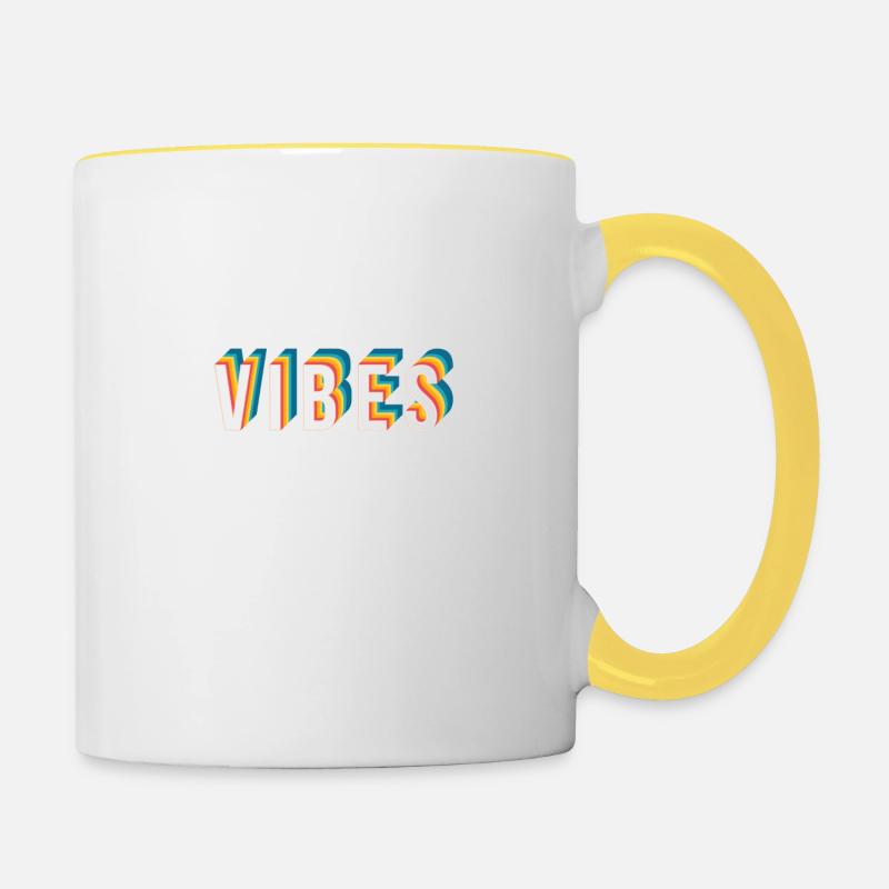 Vibes - Contrasting Mug - white/yellow