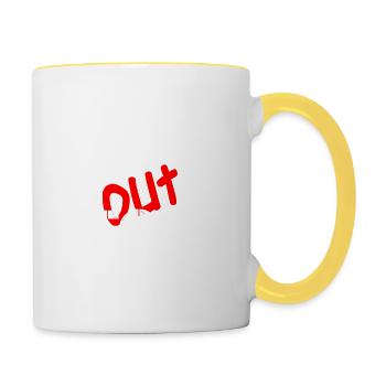 SCHOOL OUT FOR SUMMER1 - Tasse zweifarbig - Weiß/Gelb - Rechts