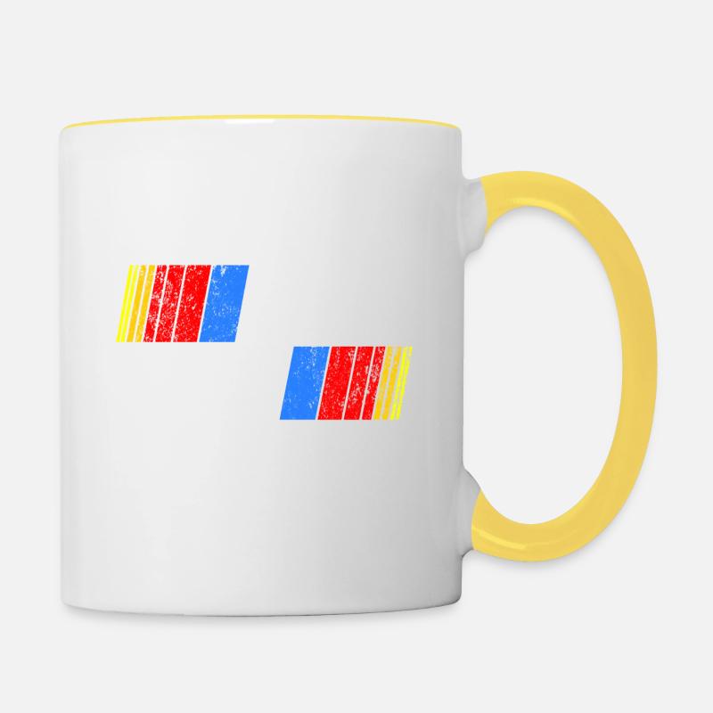 Secouer N Beacon - Mug contrasté - blanc/jaune