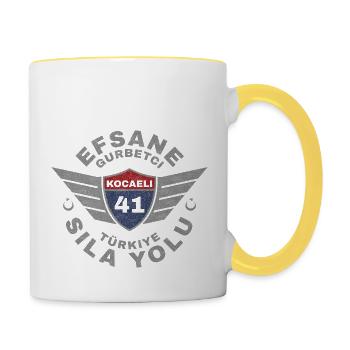 Kocaeli - Tasse zweifarbig - Weiß/Gelb - Rechts