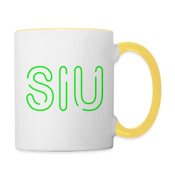 Youth speech - Siu - light green - Contrasting Mug - white/yellow - Right