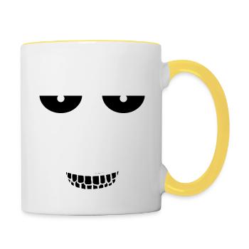 Face - Contrasting Mug - white/yellow - Right