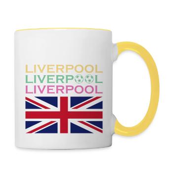 Fußball Soccer - Contrasting Mug - white/yellow - Right