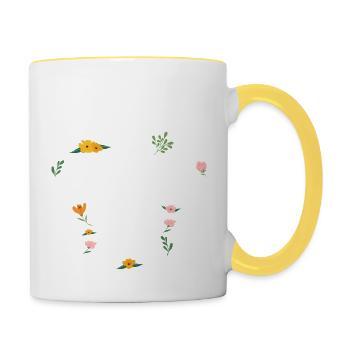 So Ssieht eine richtig Coole Oma aus - Tasse zweifarbig - Weiß/Gelb - Rechts