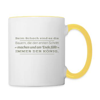 Farmer Farmer - Contrasting Mug - white/yellow - Right