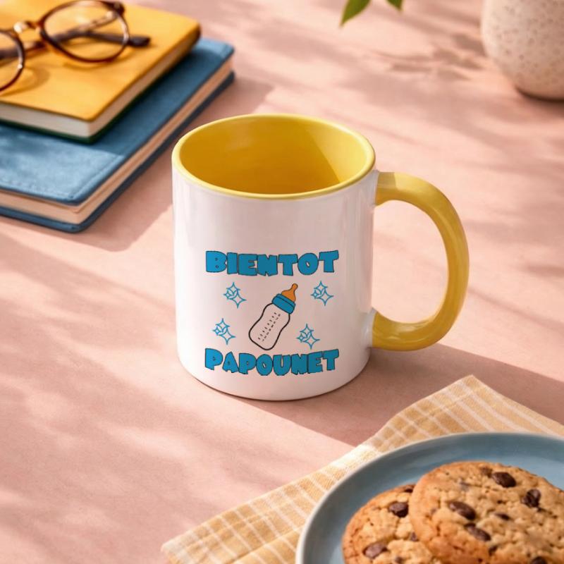 BALD DADDY Tasse zweifarbig