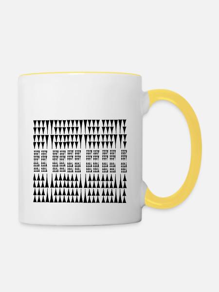 Außergewöhnlich 24 - Tasse zweifarbig - Weiß/Gelb