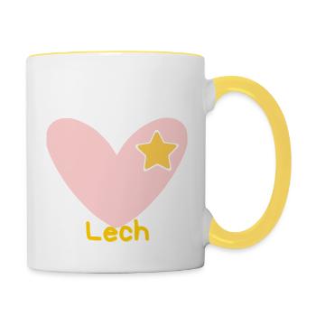 Lech am Arlberg - Skifahren - Ski - Österreich - Tasse zweifarbig - Weiß/Gelb - Rechts