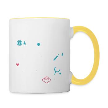 Vertrau mir, ich bin eine Krankenschwester - Tasse zweifarbig - Weiß/Gelb - Rechts
