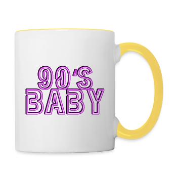 90 Baby - Contrasting Mug - white/yellow - Right