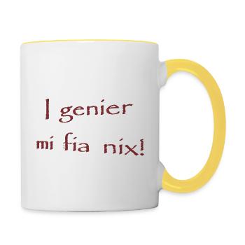 I_genier_mi_fia_nix - Contrasting Mug - white/yellow - Right