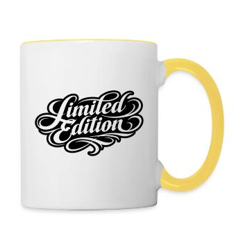 Limited Edition - Tasse zweifarbig - Weiß/Gelb - Rechts