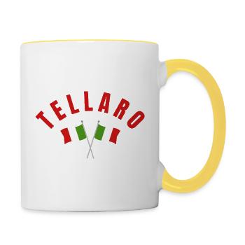 Tellaro Italian Flag Cross - Contrasting Mug - white/yellow - Right