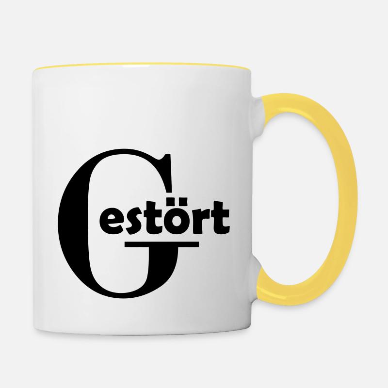 Disturbed - Contrasting Mug - white/yellow