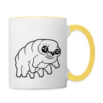 Petit wasserbaer Baertierchen - Mug contrasté - blanc/jaune - Droite