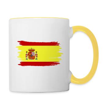 Spain - Tasse zweifarbig - Weiß/Gelb - Rechts