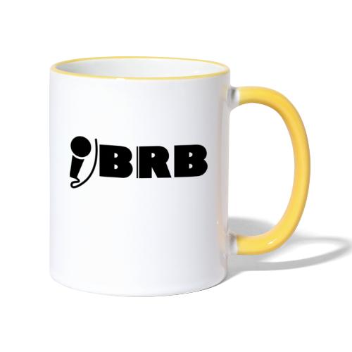 BRB Logo - Schwarz - Tasse zweifarbig