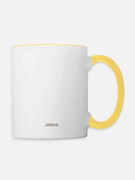 Jüterbog Ist wie New York 😜 Spruch - Tasse zweifarbig - Weiß/Gelb