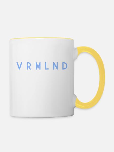Värmland - Tasse zweifarbig - Weiß/Gelb