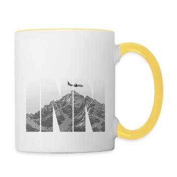 INN Airport - Tasse zweifarbig - Weiß/Gelb - Rechts