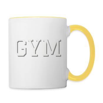 Gym - Contrasting Mug - white/yellow - Right