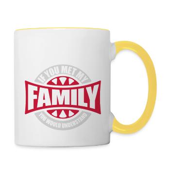 you would understand quote - Contrasting Mug - white/yellow - Right