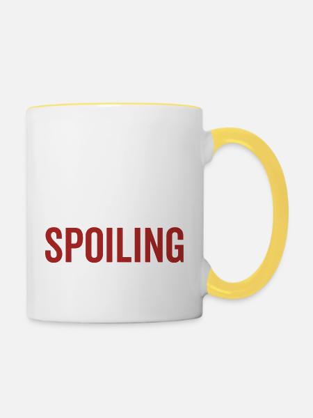 Martha est mon nom Spoiling est mon jeu - Mug contrasté - blanc/jaune