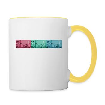 BikeLife Bird - Tasse zweifarbig - Weiß/Gelb - Rechts